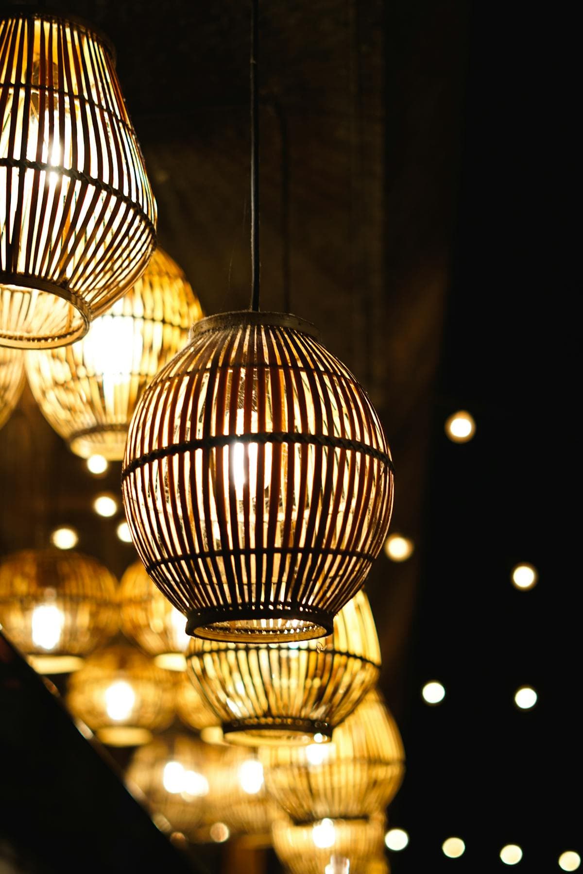 Pendant Bamboo + Rattan